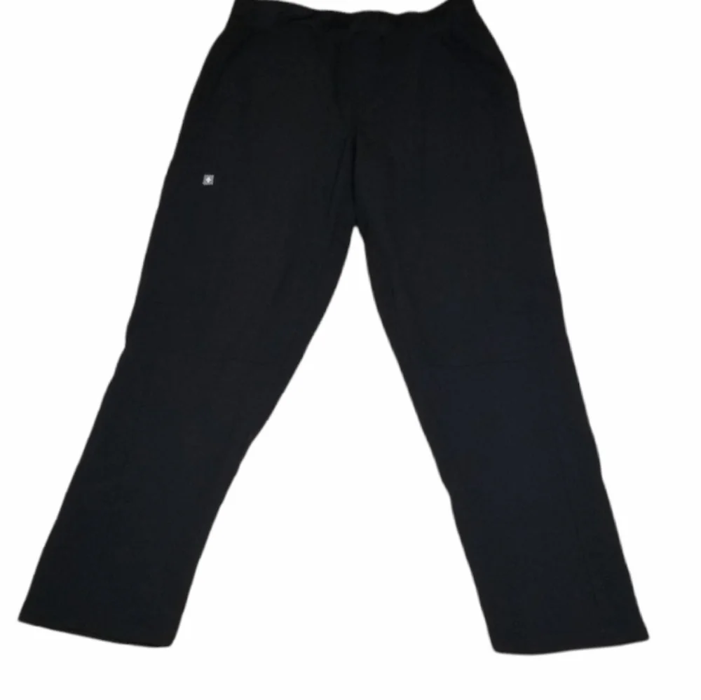 FIGS Axim Cargo Scrub Pants, Color Black, Size S.